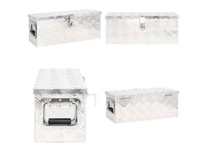 8721115392959 - Vidaxl - Aufbewahrungsbox Silbern 60x235x23 cm Aluminium - Aufbewahrungsbox - Aufbewahrungsboxen - Home & Living - Silber