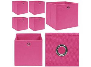 8721115476833 - Vidaxl - Aufbewahrungsboxen 4 Stk Rosa 32x32x32 cm Stoff - Aufbewahrungsbox - Aufbewahrungsboxen - Home & Living - Rosa