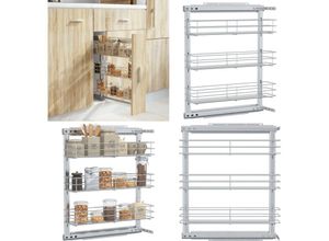 8721115479841 - 3-stufiger Küchen-Drahtkorb Ausziehbar Silbern 47x155x555 cm - Küchen Drahtkorb - Küchen Drahtkörbe - Home & Living - Silber 8721115479841 - 3-stufiger Küchen-Drahtkorb Ausziehbar Silbern 47x155x555 cm - Küchen Drahtkorb - Küchen Drahtkörbe - Home & Living - Silber