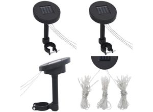 8721115492581 - Pavillon-LED-Lichterketten mit Solarpanel - Lichterkette - Lichterketten - Home & Living - Weiß