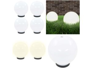 8721115701744 - LED-Gartenleuchten 4 Stk Kugelförmig 20 cm PMMA - Kugelleuchte Kugelleuchten Kugellampe Kugellampen LED-Kugelleuchte LED-Kugelleuchten