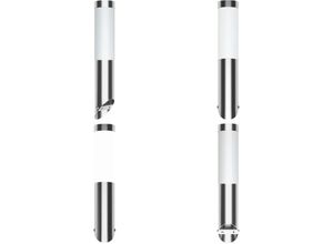 8721115702581 - Vidaxl - Fackelleuchte Außen-Wandleuchte wasserdicht - Gartenlampe - Gartenlampen - Home & Living - Silber