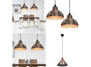 8721115705643 - Deckenleuchten 2 stk halbkugelförmig kupferfarben - Deckenlampe - Deckenlampen - Home & Living - Braun