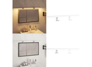 8721115706107 - LED-Spiegelleuchte 13 W Warmweiß 80 cm 3000 K - LED-Spiegelleuchte - LED-Spiegelleuchten - Home & Living - Silber