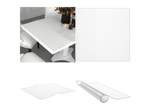 8721115707579 - Tischfolie Transparent 80x80 cm 2 mm PVC - Tischschutz Tischschutzfolie Tischschutzfolien Tischfolie Tischfolien Tischdecke Tischdecken