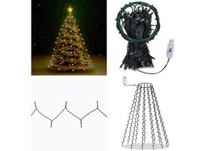 8721115708521 - Weihnachtsbaum-Lichternetz mit 150 LEDs 150 cm - Weihnachtsbeleuchtung - Weihnachtsbeleuchtungen - Home & Living - Weiß