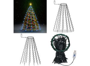 8721115708538 - Weihnachtsbaum-Lichternetz mit 150 LEDs Blau 150 cm - Baumlicht - Baumlichter - Home & Living - Blau