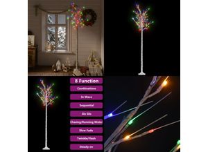 8721115746158 - Weihnachtsbaum 200 LEDs 22 m Bunt Indoor Outdoor - Weihnachtsbaum Weihnachtsbäume Weidenzweig-Baum Weidenzweig-Bäume led-Baum led-Bäume