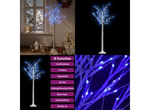 8721115750810 - Weihnachtsbaum 140 LEDs 15 m Blau Indoor Outdoor - Weihnachtsbaum - Weihnachtsbäume - Home & Living - Weiß