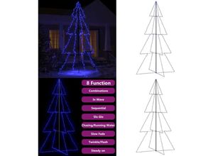 8721115751169 - Weihnachtsbaum in Kegelform 360 LEDs Indoor Outdoor 143x250 cm - Weihnachtskegelbaum - Weihnachtskegelbäume - Home & Living - Blau