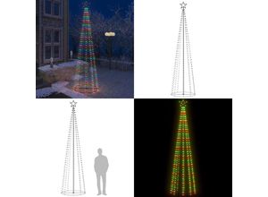 8721115757352 - Weihnachtsbaum in Kegelform 400 LEDs Bunt 100x360 cm - Weihnachtsbaum - Weihnachtsbäume - Home & Living - Mehrfarbig