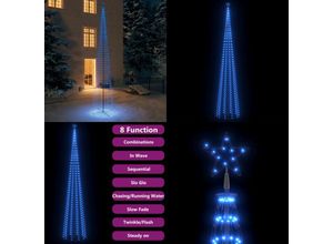 8721115759172 - Weihnachtsbaum Kegelform 752 LEDs Deko Blau 160x500 cm - Weihnachtsbaum - Weihnachtsbäume - Home & Living - Blau