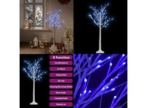 8721115759509 - Vidaxl - Weihnachtsbaum 120 LEDs 12 m Blau Indoor Outdoor - Weihnachtsbaum - Weihnachtsbäume - Home & Living - Weiß