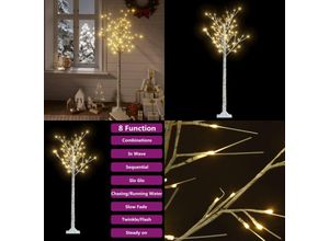 8721115761663 - Weihnachtsbaum 140 LEDs 15 m Warmweiß Indoor Outdoor - Weihnachtsbaum - Weihnachtsbäume - Home & Living - Weiß