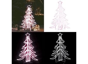 8721115763742 - Vidaxl - LED-Weihnachtsbaum Klappbar Warmweiß 87x87x93 cm - Weihnachtsbaumfigur - Weihnachtsbaumfiguren - Home & Living