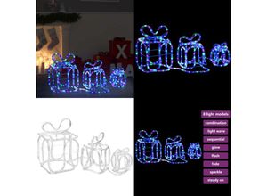 8721115763988 - Weihnachtsdekoration Geschenkboxen mit 180 LEDs Indoor Outdoor - beleuchtete Weihnachtsgeschenkbox - beleuchtete Weihnachtsgeschenkboxen - Home &