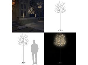 8721115764558 - Weihnachtsbaum 220 LEDs Warmweißes Licht Kirschblüten 220 cm - Weihnachtsbaum - Weihnachtsbäume - Home & Living