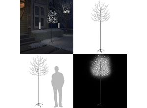 8721115764985 - Weihnachtsbaum 220 LEDs Kaltweißes Licht Kirschblüten 220 cm - Weihnachtsbaum - Weihnachtsbäume - Home & Living