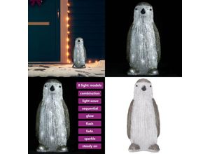 8721115768136 - Vidaxl - LED-Weihnachtsfigur Pinguin Acryl Indoor und Outdoor 30 cm - Pinguinfigur - Pinguinfiguren - Home & Living