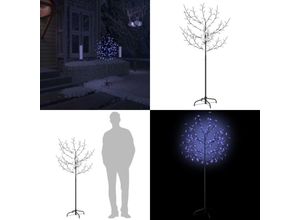 8721115768327 - Weihnachtsbaum 120 LEDs Blaues Licht Kirschblüten 150 cm - Künstlicher Weihnachtsbaum - Künstliche Weihnachtsbäume - Home & Living