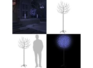 8721115768877 - Weihnachtsbaum 200 LEDs Blau-Weißes Licht Kirschblüten 180 cm - Weihnachtsbaum - Weihnachtsbäume - Home & Living