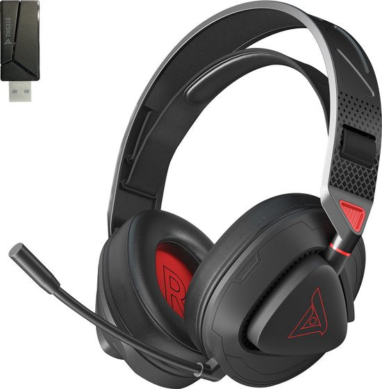 8721122000014 - THS318 24GHz Wireless Gaming Headset - Over-Ear-Kopfhörer - mit Mikrofon - Geeignet für PS4 PS5 Nintendo Switch - Schwarz