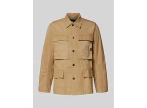 8721135404991 - Hemdjacke mit Pattentaschen und Label-Detail
