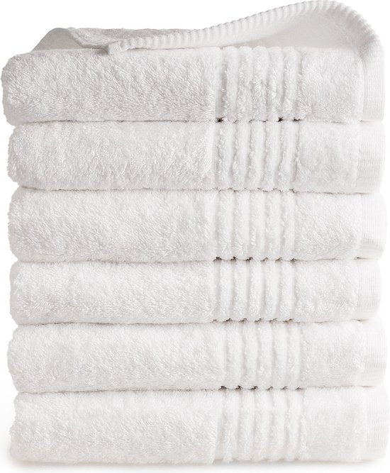 8721138900155 - Handtuch Supreme Collection - 50x100 - 6 Stück - OEKO-TEX Made in Green - 600 g m2 weiche Baumwolle - weiß 8721138900155 - Handtuch Supreme Collection - 50x100 - 6 Stück - OEKO-TEX Made in Green - 600 g m2 weiche Baumwolle - weiß