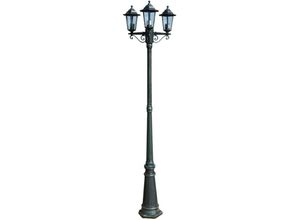 8721155009244 - Maison Exclusive - Gartenlaterne 3-flammig 215 cm Dunkelgrün Schwarz - Grün