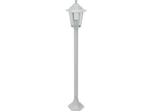 8721155033508 - Maison Exclusive - Garten-Pollerleuchte 6 Stk E27 110 cm Aluminium Weiß - Weiß