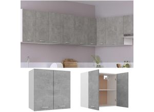 8721155319275 - Hängeschrank Betongrau 60x31x60 cm Holzwerkstoff - Grau - Maison Exclusive