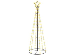 8721155378548 - Maison Exclusive - LED-Weihnachtsbaum Kegelform Warmweiß 108 LEDs 70x180 cm - Weiß