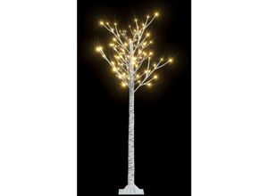 8721155496488 - Maison Exclusive - Weihnachtsbaum 140 LEDs 15 m Warmweiß Indoor Outdoor - Weiß