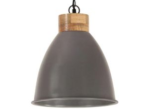 8721155497102 - Maison Exclusive - Hängelampe Industrie-Stil Grau Eisen & Massivholz 35 cm - Grau