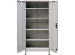 8721155514076 - Maison Exclusive - Büroschrank mit 2 Türen Stahl 90x40x180 cm Grau - Grau