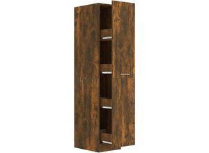 8721155668380 - Apothekerschrank Räuchereiche 30x425x150 cm Holzwerkstoff - Braun - Maison Exclusive