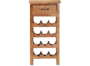 8721155688777 - Weinschrank 40 x 30 x 80 cm Massivholz Akazie - Braun - Maison Exclusive