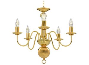 8721155693368 - Maison Exclusive - Kronleuchter Golden 5 x E14-Glühbirnen - Gold