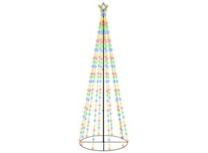 8721155739493 - Maison Exclusive - LED-Weihnachtsbaum Kegelform Mehrfarbig 310 LEDs 100x300 - Mehrfarbig