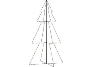 8721155804337 - Maison Exclusive - Weihnachtsbaum in Kegelform 300 LEDs Indoor & Outdoor - Mehrfarbig