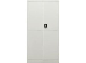 8721155970193 - Maison Exclusive - Schließfachschrank Hellgrau 90x40x180 cm Stahl - Grau