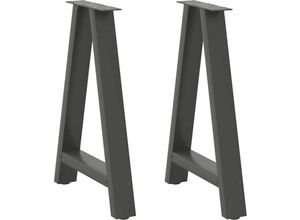 8721158315106 - Couchtischbeine A-Form 2 Stk Anthrazit 60x(72-73) cm Stahl Vidaxl 237800