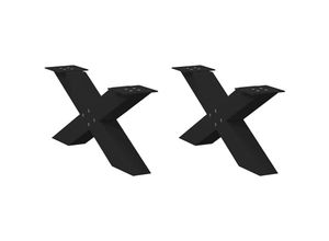 8721158316042 - Couchtischbeine X-Form 2 Stk Schwarz 70x(30-31) cm Stahl Vidaxl 520312 8721158316042 - Couchtischbeine X-Form 2 Stk Schwarz 70x(30-31) cm Stahl Vidaxl 520312