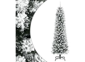 8721158417602 - Künstlicher Weihnachtsbaum Schlank mit Schnee 180 cm pvc & pe Vidaxl 893002