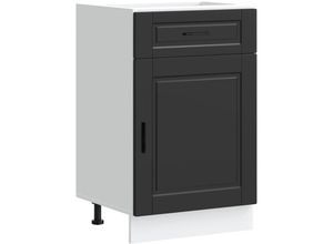 8721158423047 - Vidaxl - Küchenunterschrank Porto Schwarz Holzwerkstoff 894829