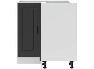 8721158423344 - Vidaxl - Küchen-Eckunterschrank Porto Schwarz Holzwerkstoff 145484