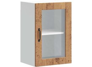 8721158423610 - Küchen-Hängeschrank mit Glastür Porto Altholz-Optik vidaXL