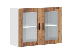 8721158424419 - Vidaxl - Küchen-Hängeschrank mit Glastür Porto Altholz-Optik 402150