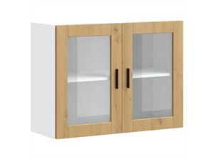 8721158424426 - Küchen-Hängeschrank mit Glastür Porto Artisan-Eiche Vidaxl 710329