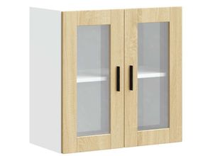 8721158424969 - Küchen-Hängeschrank mit Glastür Porto Sonoma-Eiche vidaXL958341